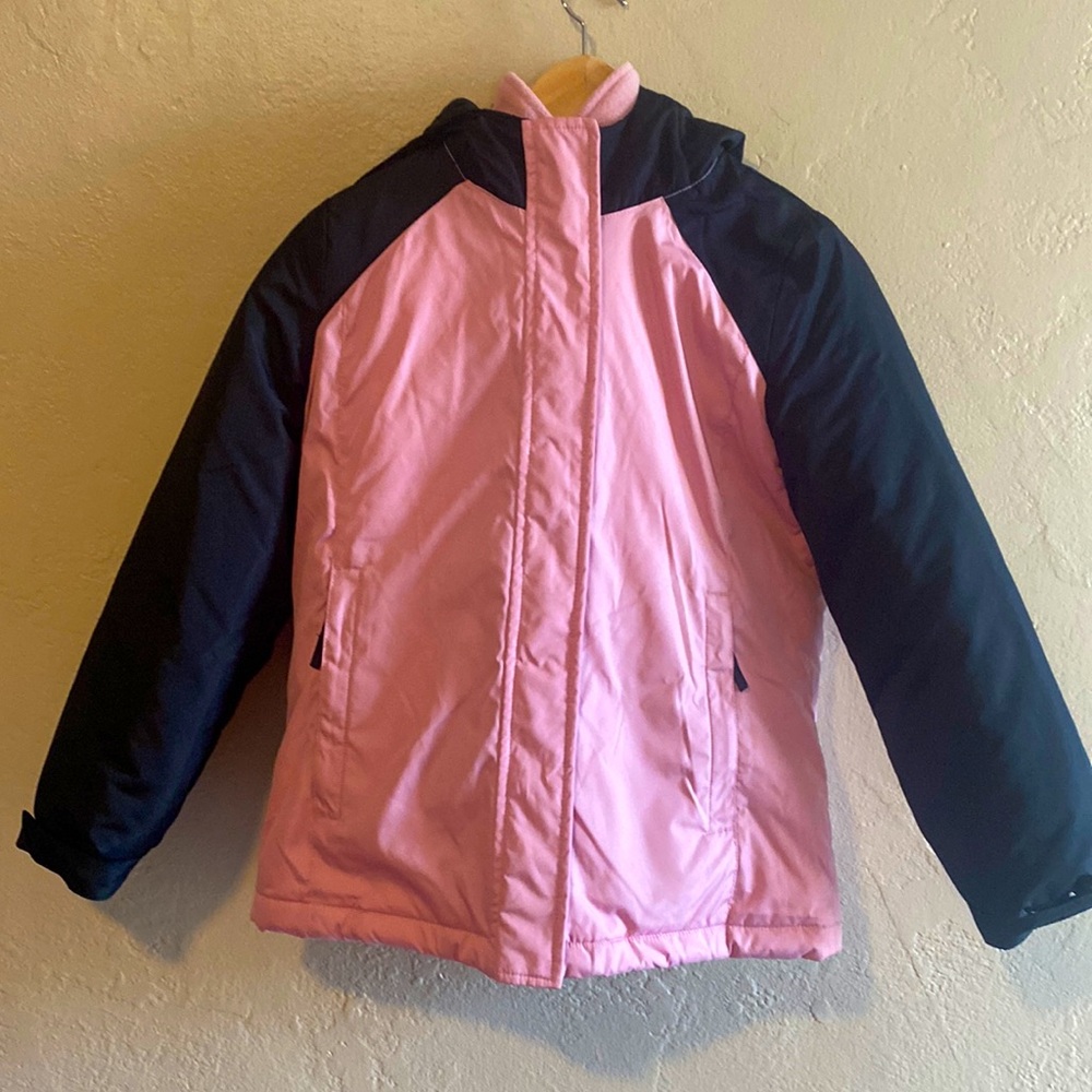 Children’s Place 3 in 1 Winter Jacket w Fleece  Pink Black Size Kids 10-12